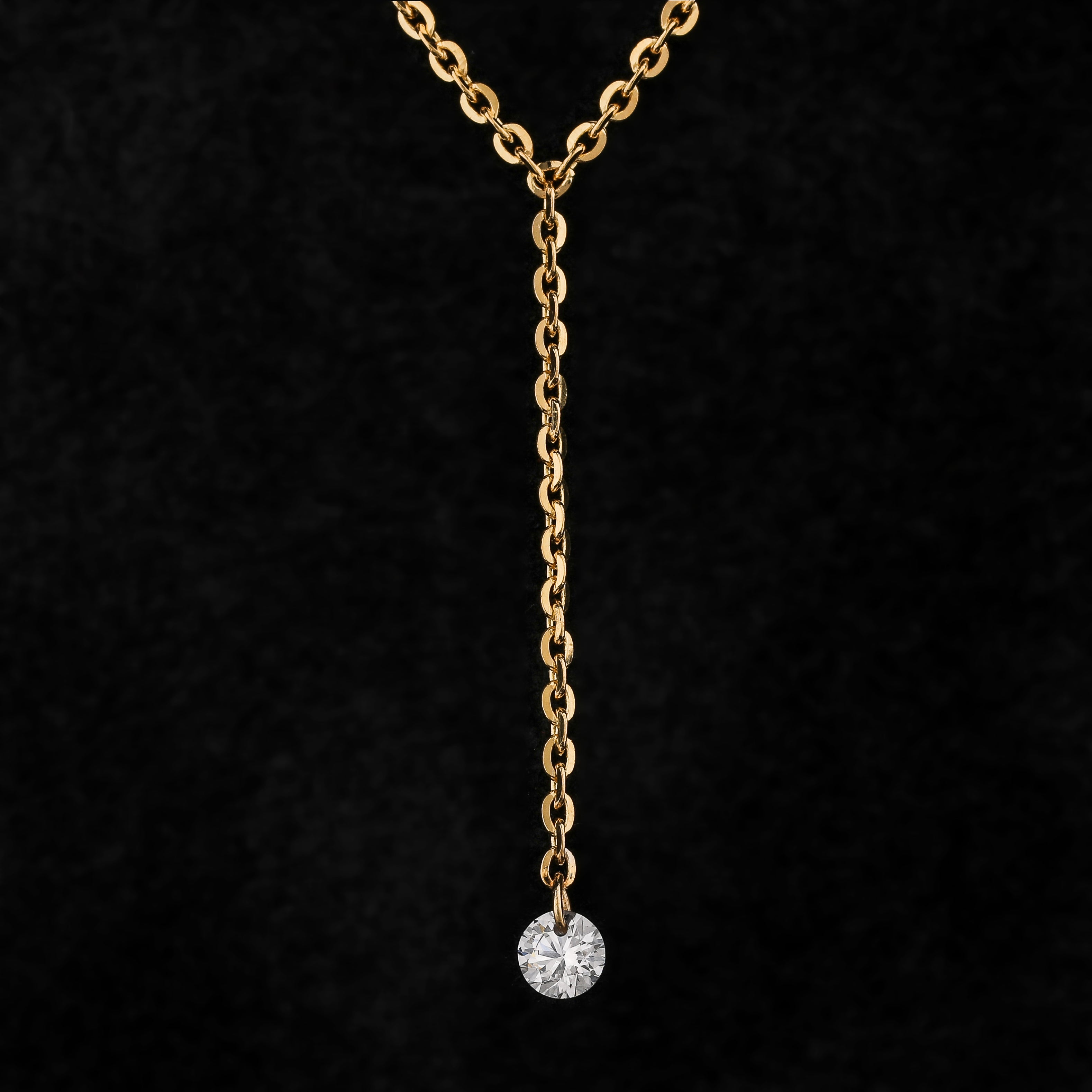 Lynn Floating Diamond Necklace