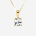 Solitaire Flower Petal Pendant (No Chain)