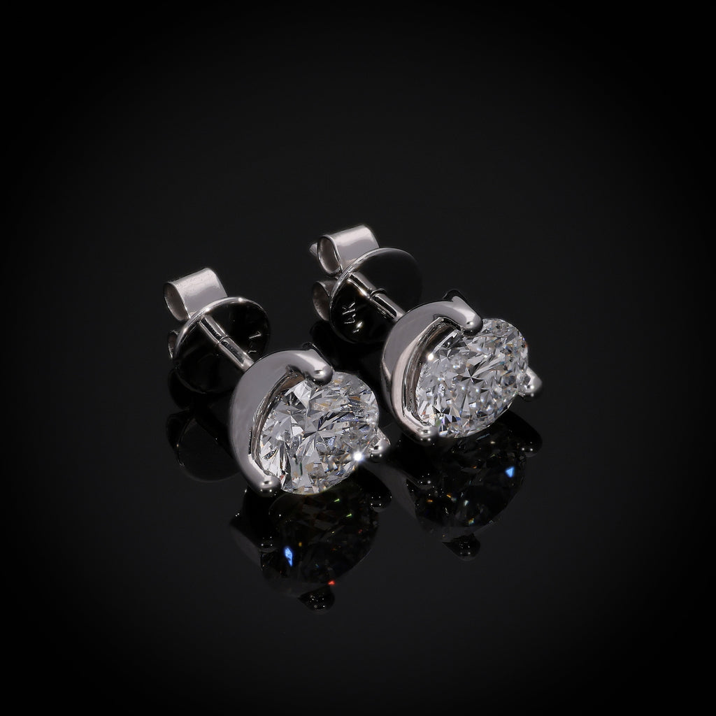 Quarter Stud Earrings